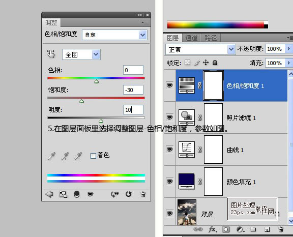 PS非主流调色教程：调出外景人物照片忧郁的青黄色调