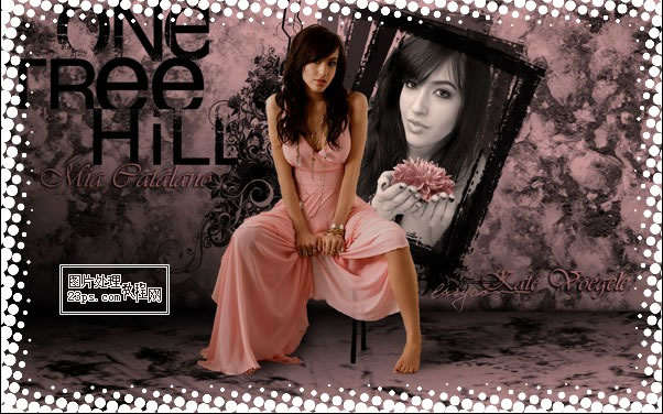 PS选框和滤镜工具给照片加上圆点边框效果