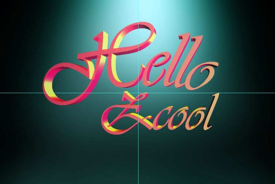 Photoshop CC 制作滴溅效果3D艺术字步骤解析