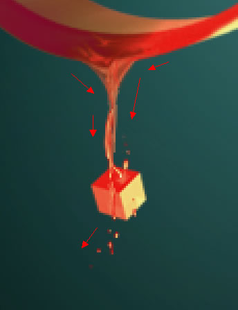 Photoshop CC 制作滴溅效果3D艺术字步骤解析